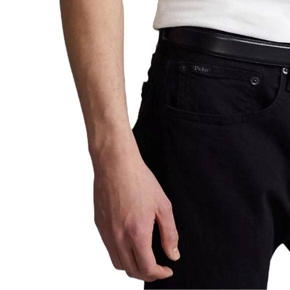 Polo Ralph Lauren Hampton Relaxed Straight Stretch Jean Black Size 48x30 - Picture 3 of 8